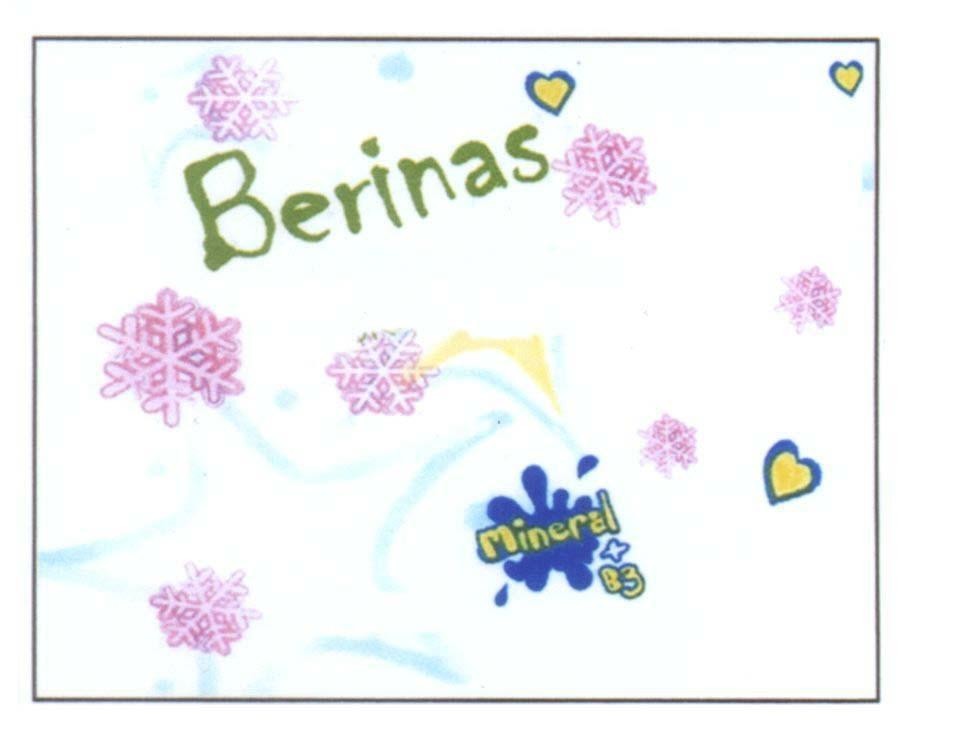 Cơ sở Kim Nga的Berinas Mineral, hình BERINAS MINERAL B3品牌, 申请号 4-2006-07927