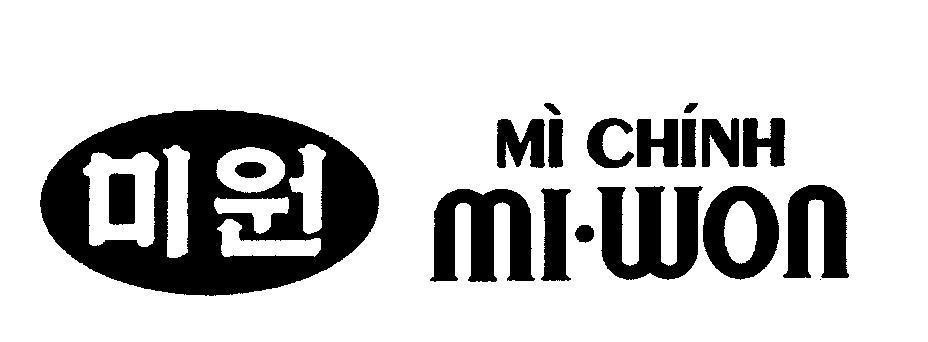 Nhãn hiệu Mì chính MI-WON [mi won]  của Daesang Corporation, số đơn 4-2006-09317