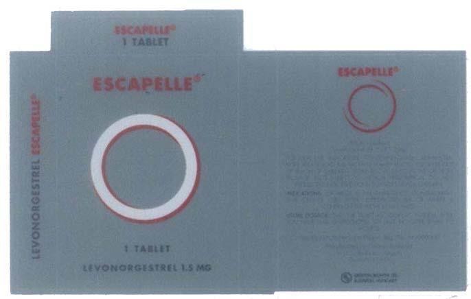 Trademark ESCAPELLE 1 TABLET  of Chemical Works of Gedeon Richter Plc. (Gedeon Richter Plc.), application No 4-2006-12472