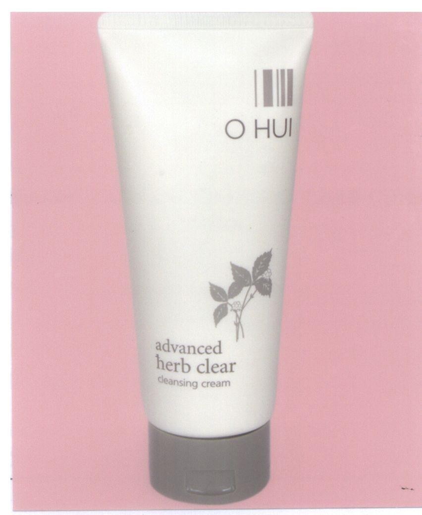 LG HOUSEHOLD & HEALTH CARE LTD.的OHUI advance herb clear cleansing cream, hình OHUI ADVANCE HERB CLEAR CLEANSING CREAM品牌, 申请号 4-2007-04095