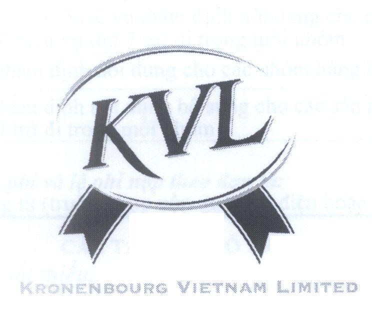 Nhãn hiệu KVL KRONENBOURG VIETNAM LIMITED, hình KVL KRONENBOURG VIETNAM LIMITED của Brasseries Kronenbourg, số đơn 4-2007-10657