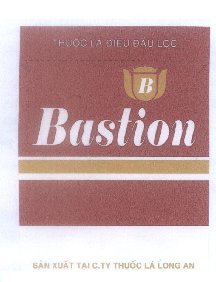 Nhãn hiệu Thuốc lá điếu đầu lọc Bastion B sản xuất tại c.ty thuốc lá Long An  của Tổng công ty Thuốc lá Việt Nam, số đơn 4-2007-13744