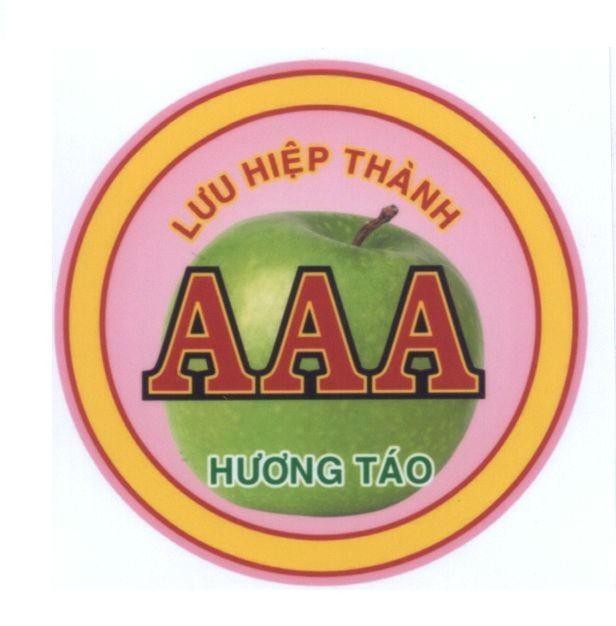 Nhãn hiệu Lưu Hiệp Thành AAA Hương Táo, hình LUU HIEP THANH AAA HUONG TAO của Cơ sở Lưu Hiệp Thành AAA, số đơn 4-2007-14430