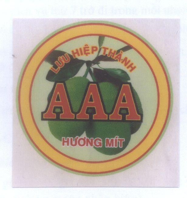 Nhãn hiệu Lưu Hiệp Thành AAA Hương Mít, hình LUU HIEP THANH AAA HUONG MIT của Cơ sở Lưu Hiệp Thành AAA, số đơn 4-2007-14434