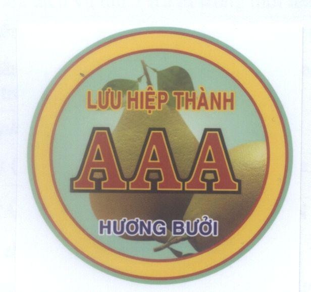 Nhãn hiệu Lưu Hiệp Thành AAA Hương Bưởi, hình LUU HIEP THANH AAA HUONG BUOI của Cơ sở Lưu Hiệp Thành AAA, số đơn 4-2007-14435