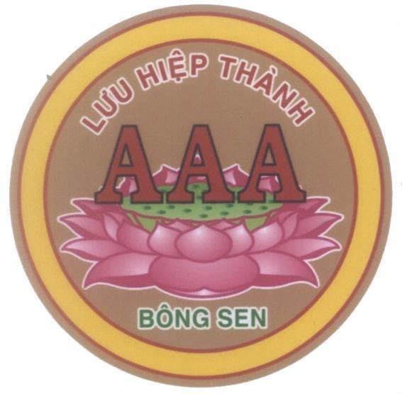 Nhãn hiệu Lưu Hiệp Thành AAA Bông Sen  của Cơ sở Lưu Hiệp Thành AAA, số đơn 4-2007-14437