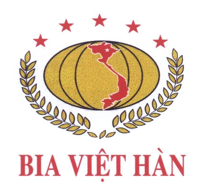 Nhãn hiệu Bia Việt Hàn  của Công ty cổ phần bia quốc tế Sài Gòn Hà Nội, số đơn 4-2007-21467
