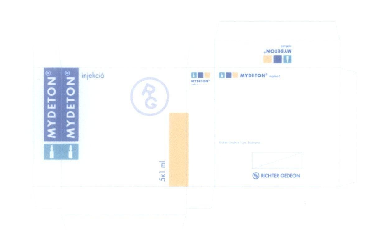 Gedeon Richter Ltd.的MYDETON injekció RICHTER GEDEON RG 5x1 ml 品牌, 申请号 4-2007-22021