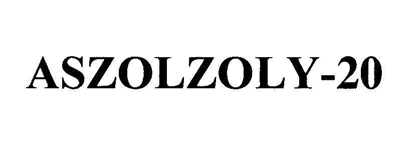 Trademark ASZOLZOLY-20 ASZOLZOLY 20 of WINDLAS BIOTECH LIMITED, application No 4-2007-22676