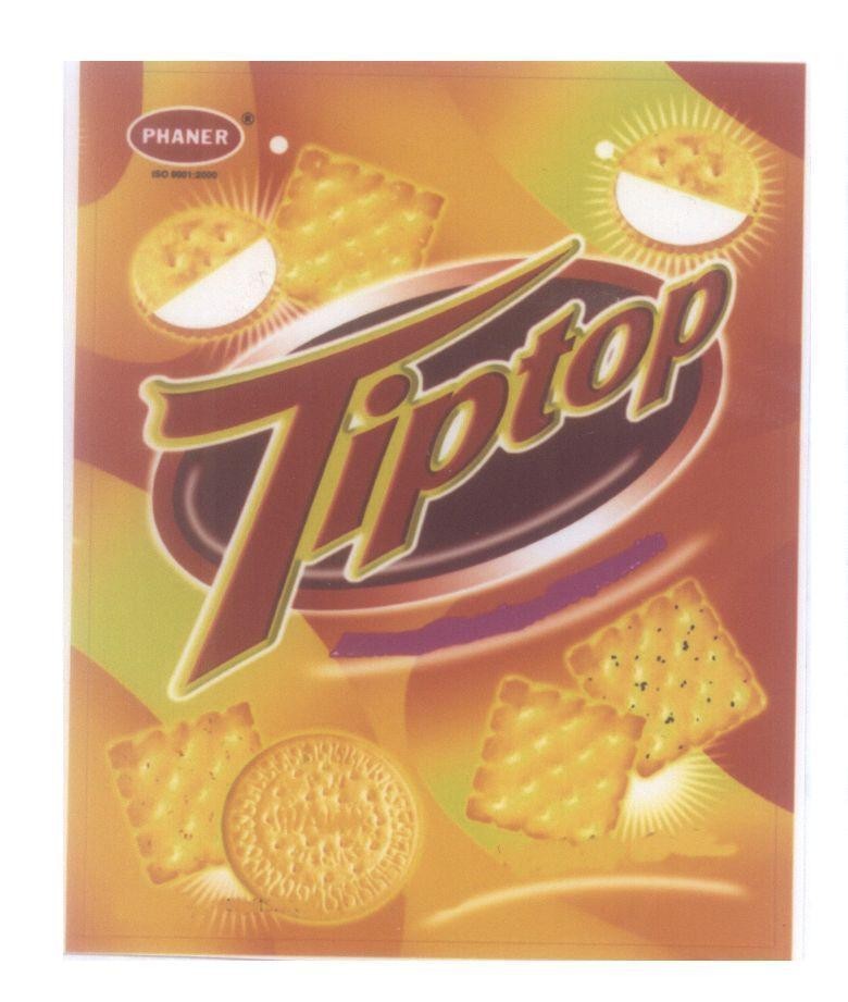Nhãn hiệu Tiptop PHANER  của Công ty TNHH chế biến thực phẩm & bánh kẹo Phạm Nguyên, số đơn 4-2007-25892