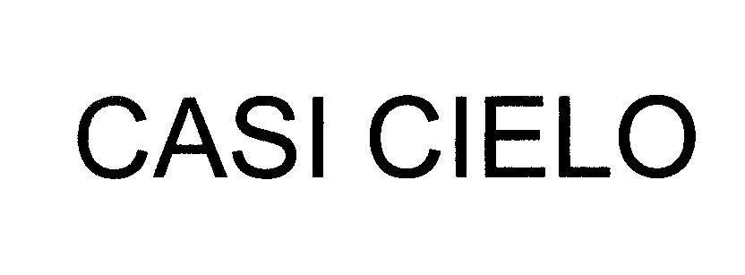 Trademark CASI CIELO  of Starbucks Corporation, application No 4-2007-26444