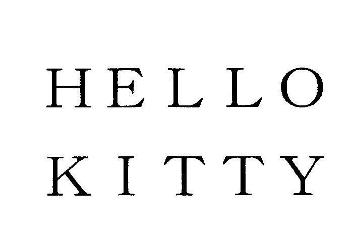 Nhãn hiệu HELLO KITTY  của SANRIO COMPANY, LTD., số đơn 4-2008-03127