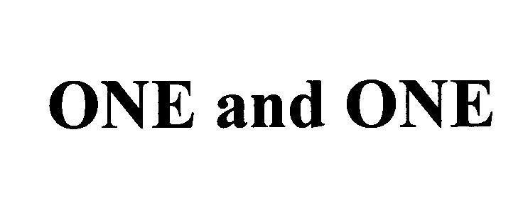 ONE and ONE 