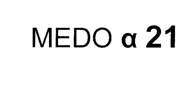 Nhãn hiệu MEDO 21 [ký tự an pha]  của Công ty cổ phần dược phẩm TENAMYD, số đơn 4-2008-06008