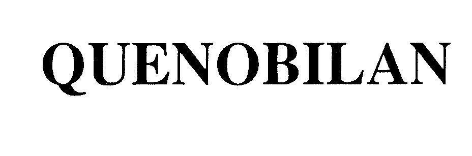 Công ty trách nhiệm hữu hạn thương mại và dược phẩm Bách Thảo的QUENOBILAN QUENOBILAN品牌, 申请号 4-2008-07468