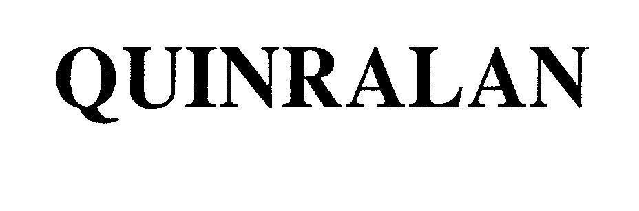 Công ty trách nhiệm hữu hạn thương mại và dược phẩm Bách Thảo的QUINRALAN QUINRALAN品牌, 申请号 4-2008-07469