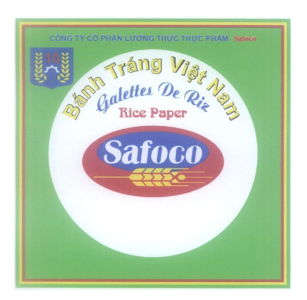 Safoco Công ty Cổ Phần Lương Thực Thực Phẩm Safoco Bánh Tráng Việt Nam Galettes De Riz Rice Paper 10 [bánh tráng gạo] 