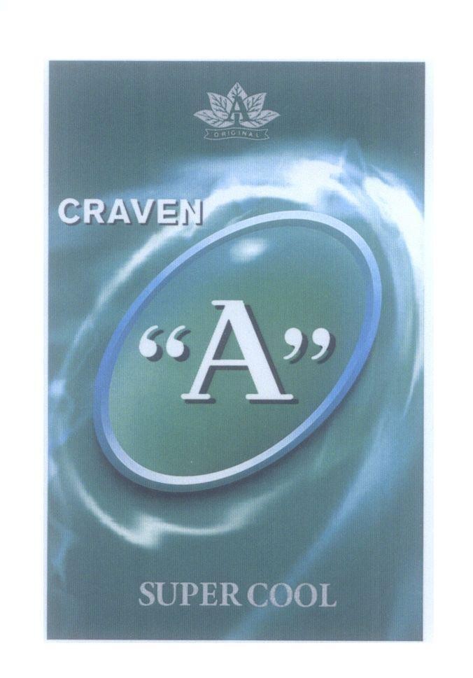 Nhãn hiệu A SUPERCOOL CRAVEN Original  của Carreras Limited, số đơn 4-2008-09812