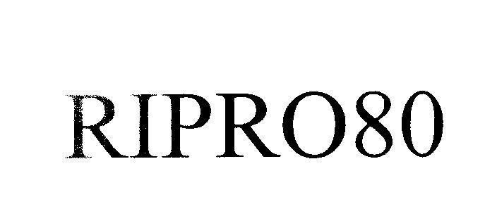 Nhãn hiệu RIPRO80 RIPRO80 RIPRO 80 của CJ CheilJedang Corporation, số đơn 4-2008-20440