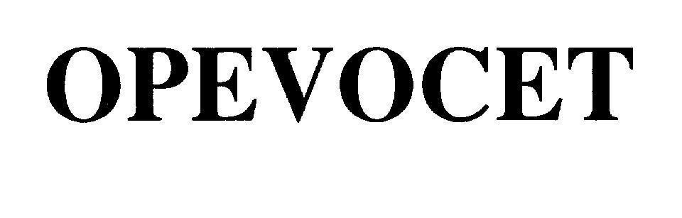 Nhãn hiệu OPEVOCET  của Công ty cổ phần dược phẩm OPV, số đơn 4-2008-22203