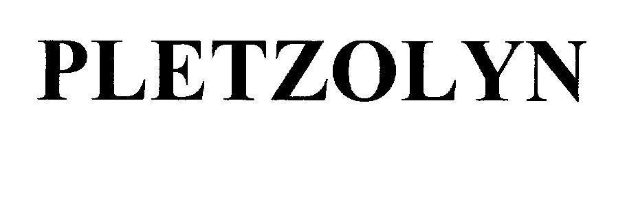 Trademark PLETZOLYN PLETZOLYN of Plethico Pharmaceuticals Limited, application No 4-2008-22996