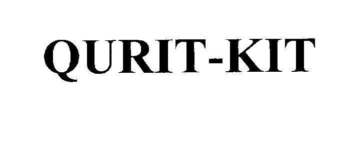Trademark QURIT-KIT QURIT KIT of Plethico Pharmaceuticals Limited, application No 4-2008-22997