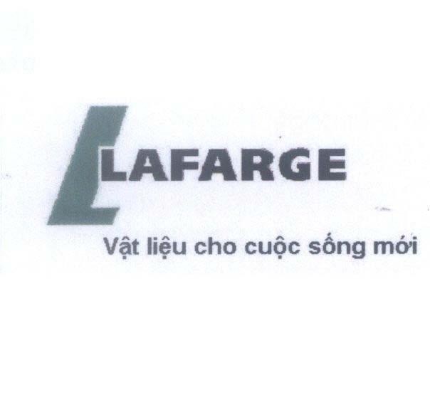 Nhãn hiệu L LAFARGE Vật liệu cho cuộc sống mới L LAFARGE VAT LIEU CHO CUOC SONG MOI của Lafarge, số đơn 4-2008-23048