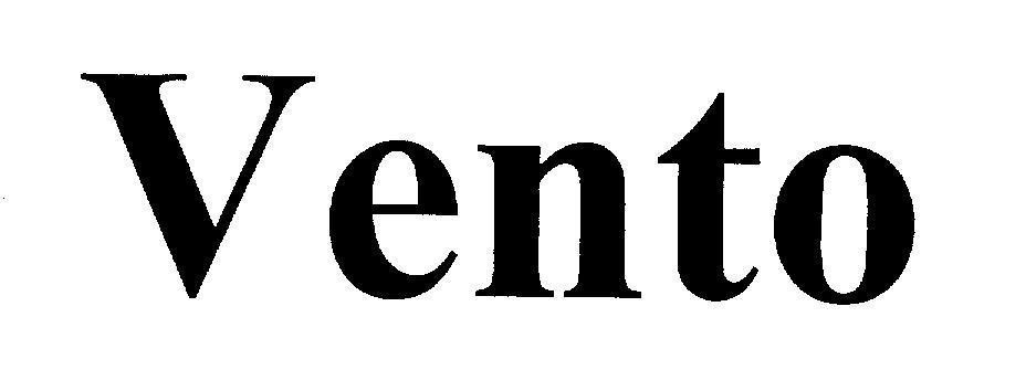 Nhãn hiệu Vento VENTO của Công ty TNHH dịch vụ thương mại Phan Thị, số đơn 4-2008-25226