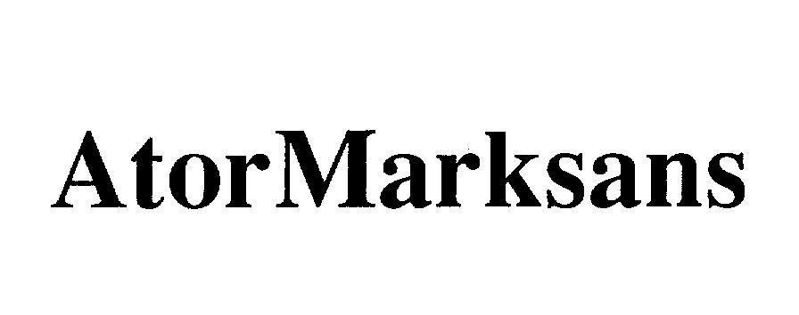 Marksans Pharma Ltd.的AtorMarksans ATORMARKSANS ATOR MARKSANS品牌, 申请号 4-2008-25809