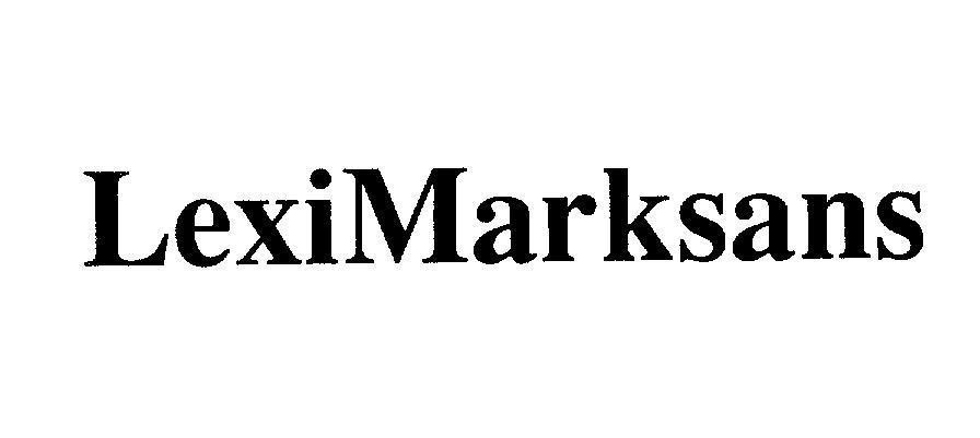 Marksans Pharma Ltd.的LexiMarksans LEXIMARKSANS LEXI MARKSANS品牌, 申请号 4-2008-25821