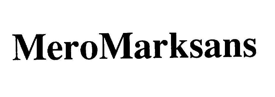 Marksans Pharma Ltd.的MeroMarksans MEROMARKSANS MERO MARKSANS品牌, 申请号 4-2008-25824