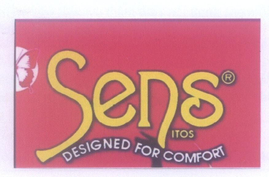 Nhãn hiệu Sens ITOS DESIGNED FOR COMFORT  của DKT INTERNATIONAL, INC., số đơn 4-2009-04265