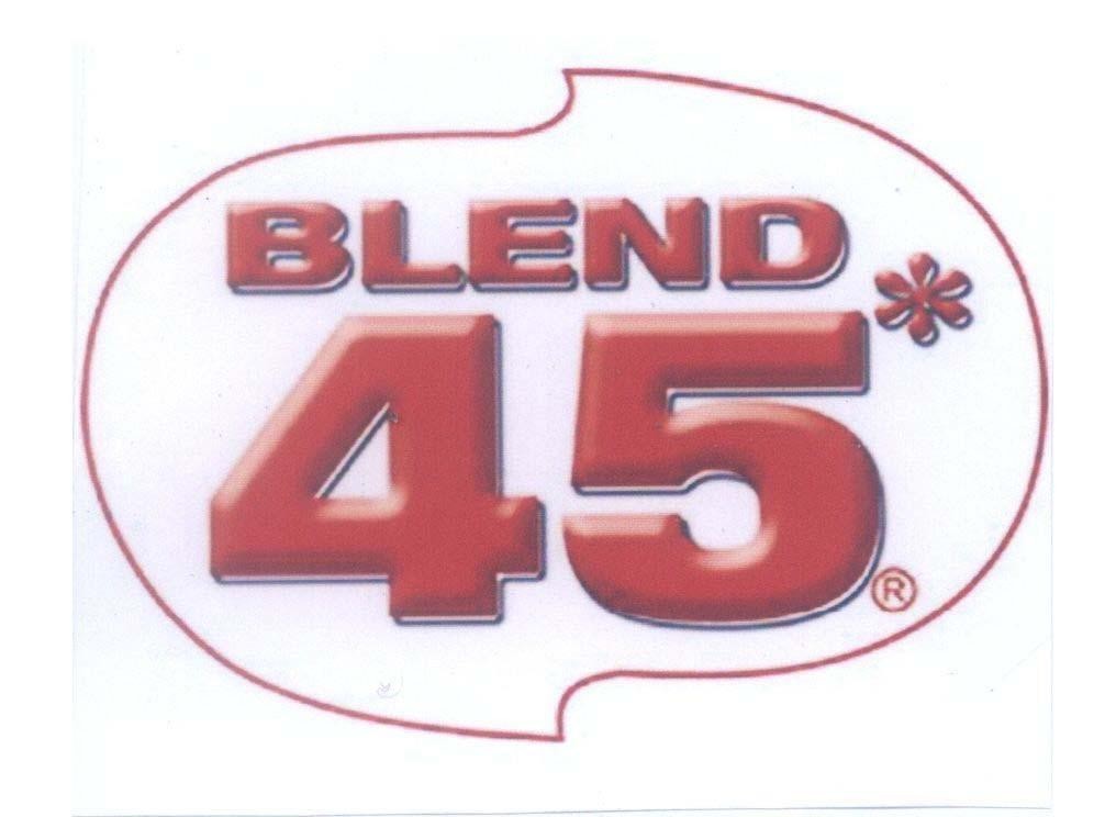 Trademark BLEND 45  of UNIVERSAL ROBINA CORPORATION, application No 4-2009-06216