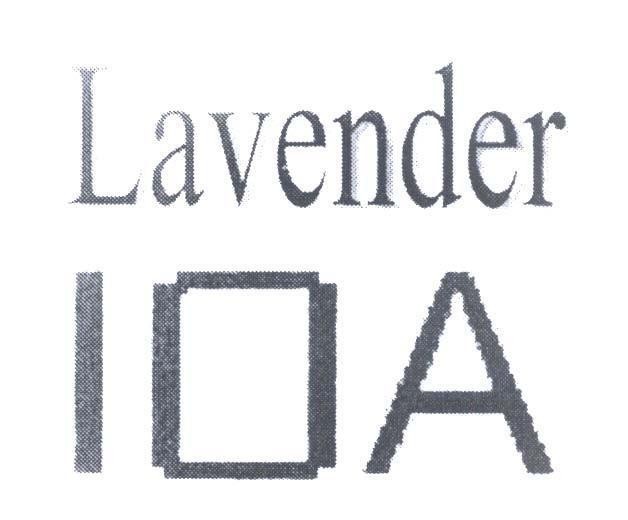 Nhãn hiệu Lavender I A IOA, hình LAVENDER I A IOA của Công ty TNHH dịch vụ thương mại Phan Thị, số đơn 4-2009-06486