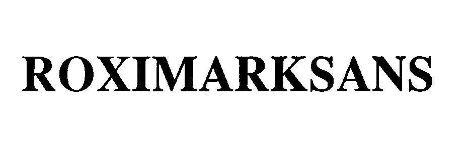 Marksans Pharma Ltd.的ROXIMARKSANS 品牌, 申请号 4-2009-06535