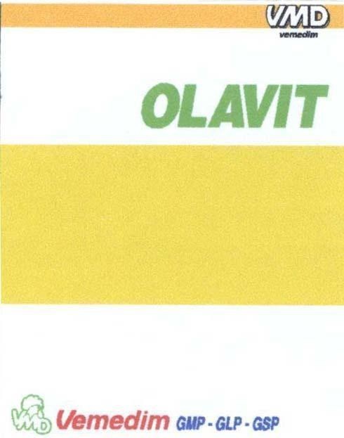 Trademark VMD OLAVIT Vemedim GMP - GLP - GSP  of Công ty cổ phần sản xuất kinh doanh vật tư và thuốc thú y (Vemedim), application No 4-2009-06785