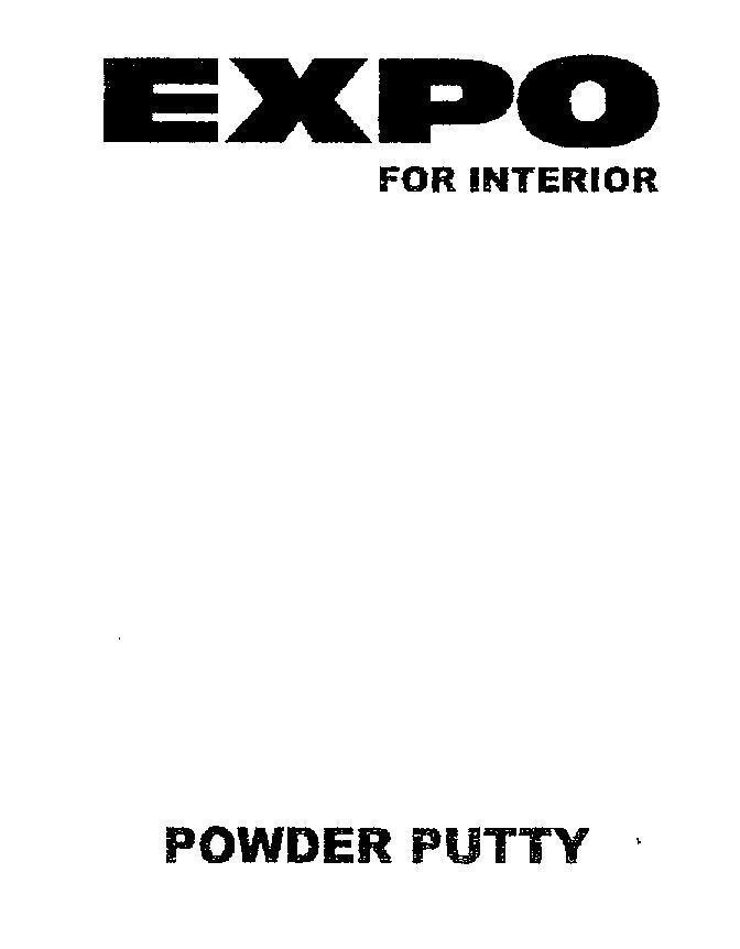 Nhãn hiệu EXPO FOR INTERIOR EASY POWDER PUTTY  của Công ty 4 Oranges Co., Ltd., số đơn 4-2009-07793