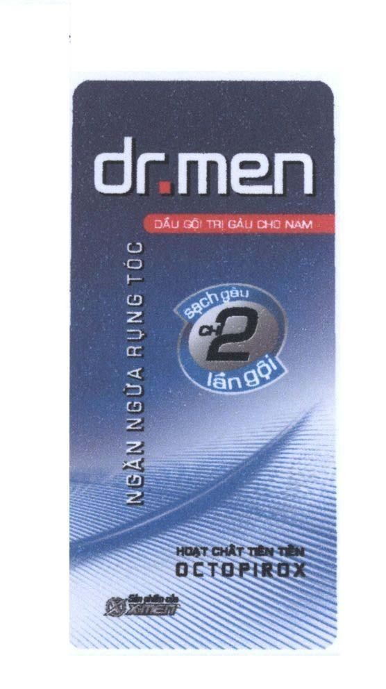 Nhãn hiệu dr.men X X-MEN OCTOPIROX Hoạt Chất Tiên Tiến Ngăn Ngừa Rụng Tóc Dầu Gội Trị Gầu Cho Nam sạch gầu chỉ 2 lần gội...  của Công ty cổ phần MARICO SOUTH EAST ASIA, số đơn 4-2009-10646