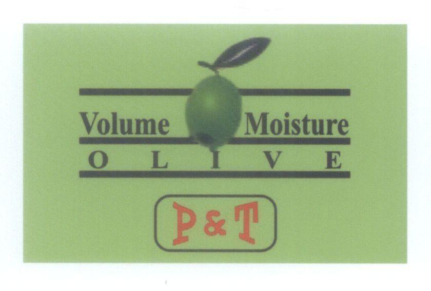 Nhãn hiệu PT Volume Moisture OLIVE, hình PT VOLUME MOISTURE OLIVE của Công ty TNHH dịch vụ thương mại Phan Thị, số đơn 4-2009-10811