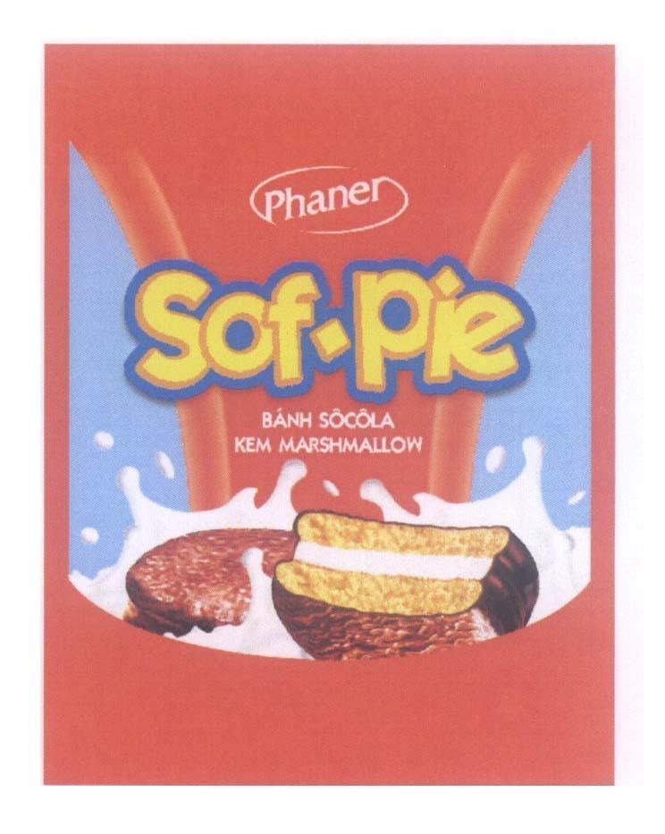 Nhãn hiệu Phaner sof-pie Bánh SÔCÔLA Kem MARSHMALLOW  của Công ty TNHH chế biến thực phẩm & bánh kẹo Phạm Nguyên, số đơn 4-2009-13345