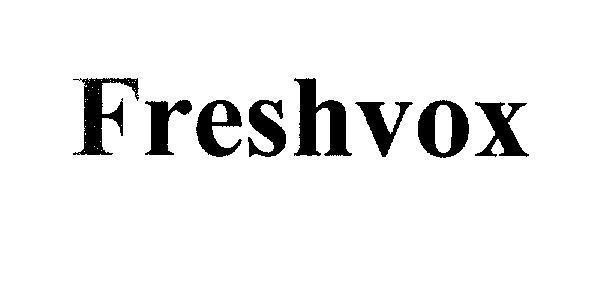Nhãn hiệu Freshvox  của SRS Life Sciences Pte. Ltd., số đơn 4-2009-15140