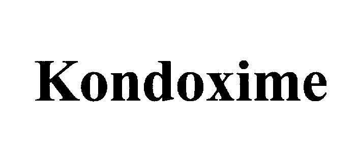 Nhãn hiệu Kondoxime  của SRS Life Sciences Pte. Ltd., số đơn 4-2009-15273