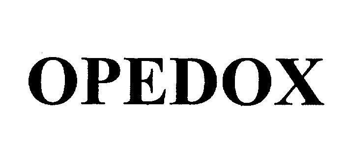 Nhãn hiệu OPEDOX  của Công ty cổ phần Dược phẩm OPV, số đơn 4-2009-15310