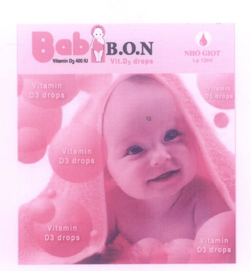 Bab B.O.N Vitamin D3 Vit.D3 drops Nhỏ Giọt 