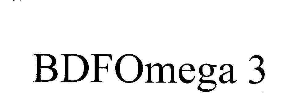 Công ty cổ phần dược - trang thiết bị y tế Bình Định (BIDIPHAR)的BDFOmega 3 BDFOMEGA BDFO MEGA 3品牌, 申请号 4-2009-20823