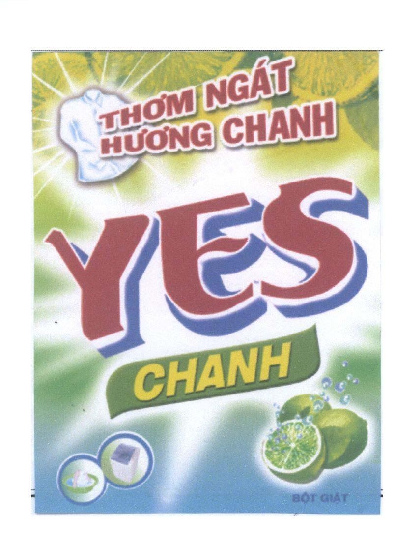 Nhãn hiệu YES Thơm Ngát Hương Chanh Bột Giặt, hình YES THOM NGAT HUONG CHANH BOT GIAT của Công ty cổ phần bột giặt LIX, số đơn 4-2009-22692