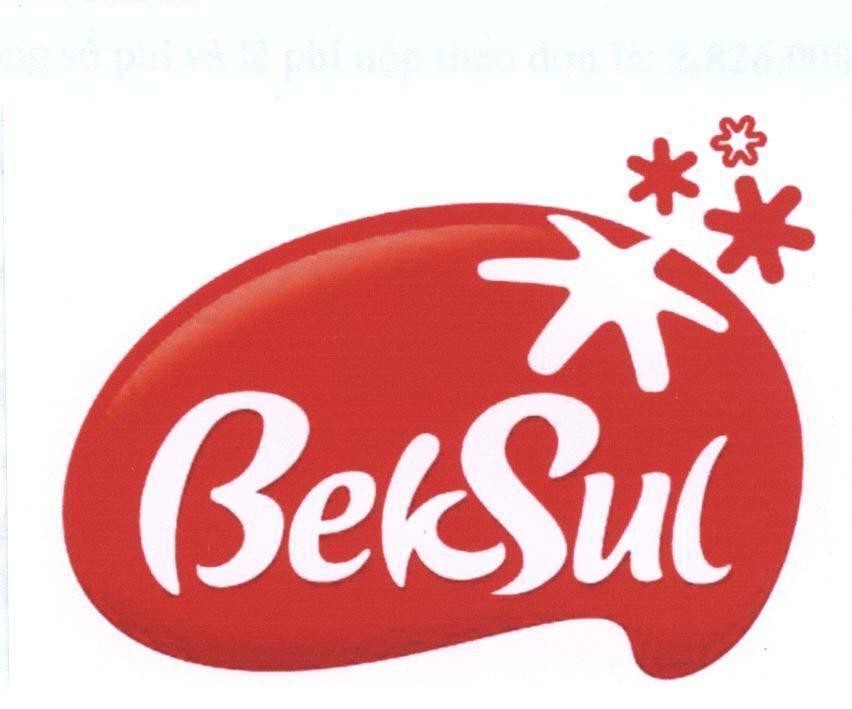 Nhãn hiệu BekSul  của CJ CheilJedang Corporation, số đơn 4-2009-26293