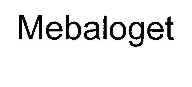 GETZ PHARMA INTERNATIONAL, FZ LLC的Mebaloget 品牌, 申请号 4-2009-27714