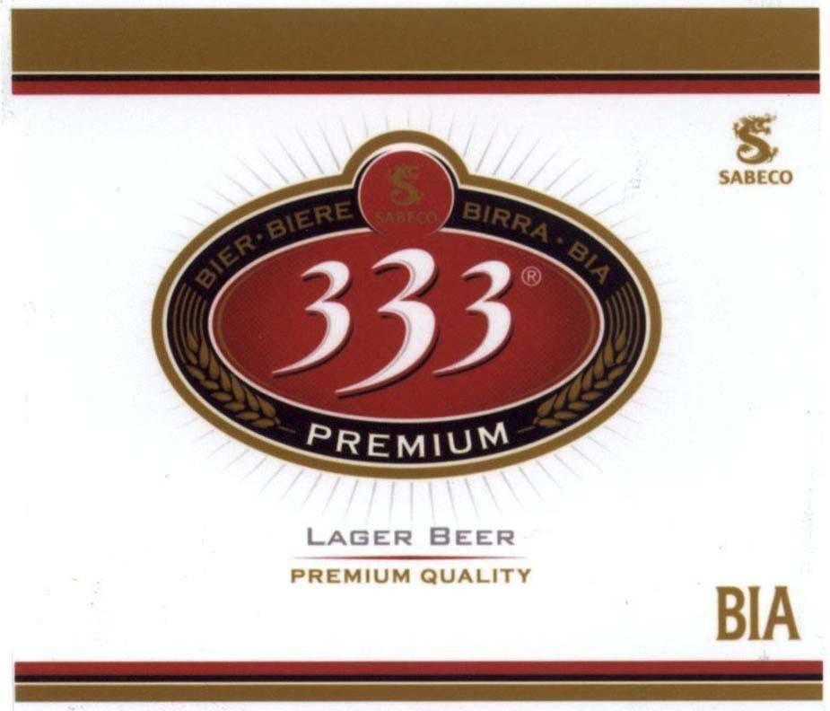 333 PREMIUM LAGER BEER PREMIUM QUALITY BIA SABECO BIER BIERE BIRRA BIA, hình SABECO 333S PREMIUM LAGER BEER PREMIUM QUALITY BIA BIER BIERE BIRRA BIA