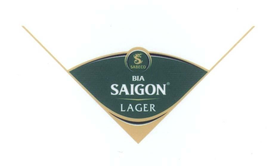Nhãn hiệu SABECO S BIA SAIGON LAGER  của Tổng công ty cổ phần bia - rượu - nước giải khát Sài Gòn, số đơn 4-2009-28243